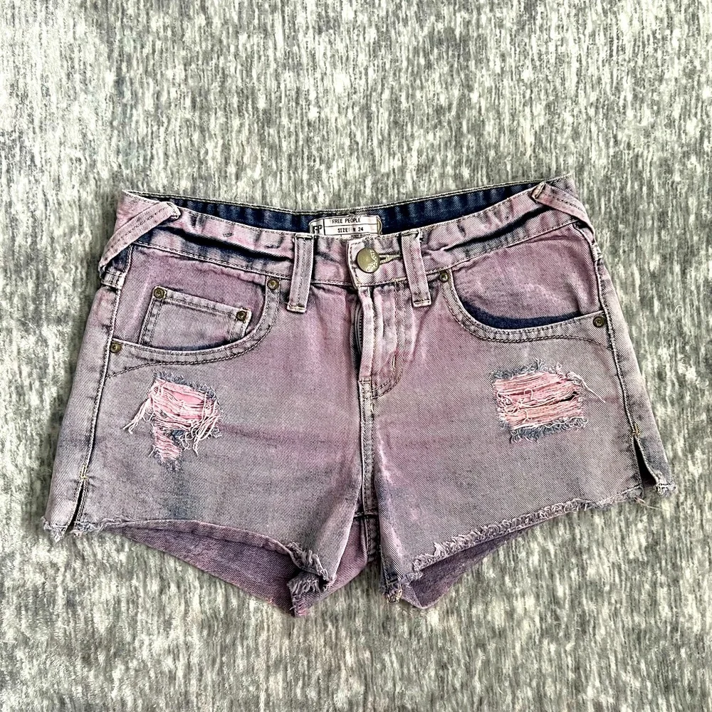 Free People denim shorts